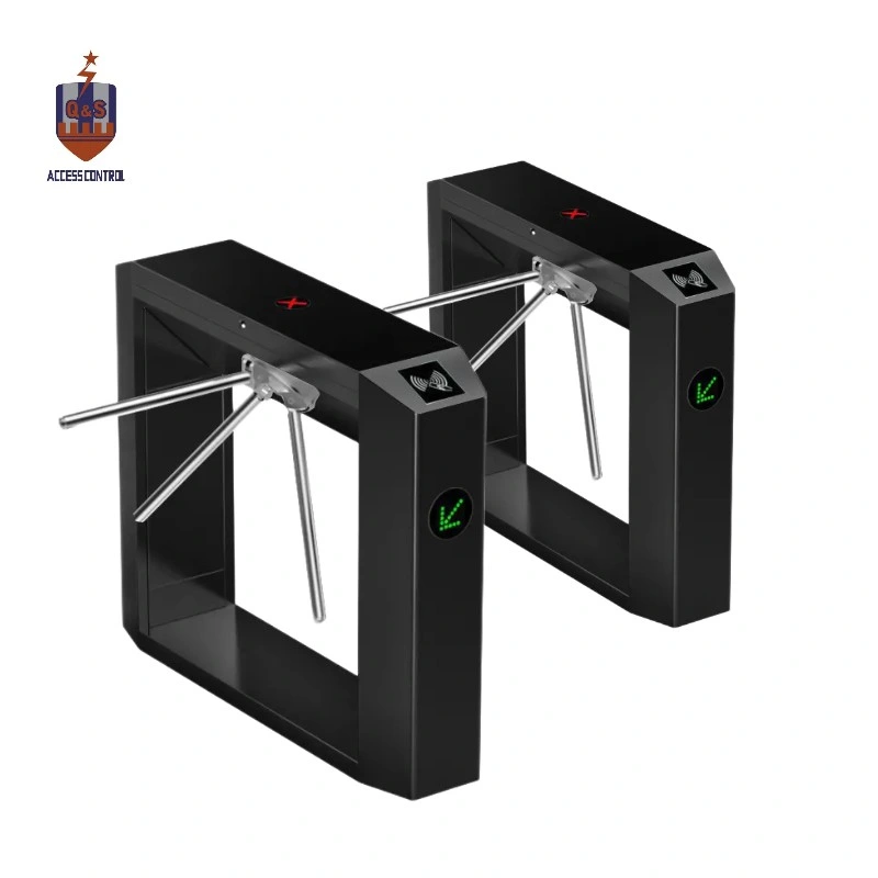 304 Acero inoxidable Nuevo Tipo polvo Negro Coated Bridge Turnstile Soporte RFID/ lector de tarjetas/ Fingerprint /Control de acceso