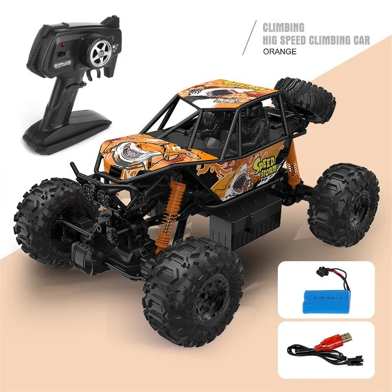 Large Land and Water off-Road Vehicle Remote Control Four-Wheel Drive Climbing Big Bike High-Speed Boy Charging Toy Car
