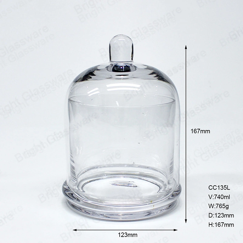 New Design 2022 Glass Bell Dome High quality/High cost performance  Wholesale/Supplier Glass Bell Dome for Candle