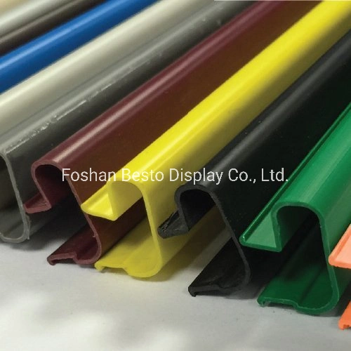 1220mm Length Red PVC Plastic Slatwall Insert Display for 18mm MDF Slatwall