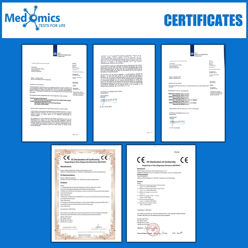 Medomics Nuevo C-O-V-I-N-G-2 Virus nuevo Kit de detección de anticuerpos rápido