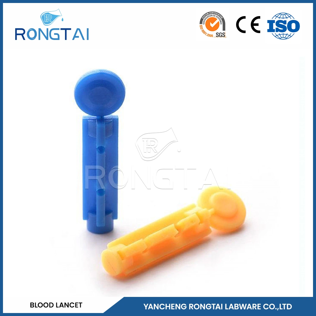 Rongtai Blood Lancets Factory Press Stainless Steel Lancet China Blood Lancets Single Use for Medical Use