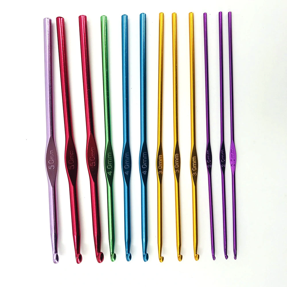 Multi-Color Aluminum 2mm-10mm Crochet Single Dread Crochet Needle Kit China Supplier