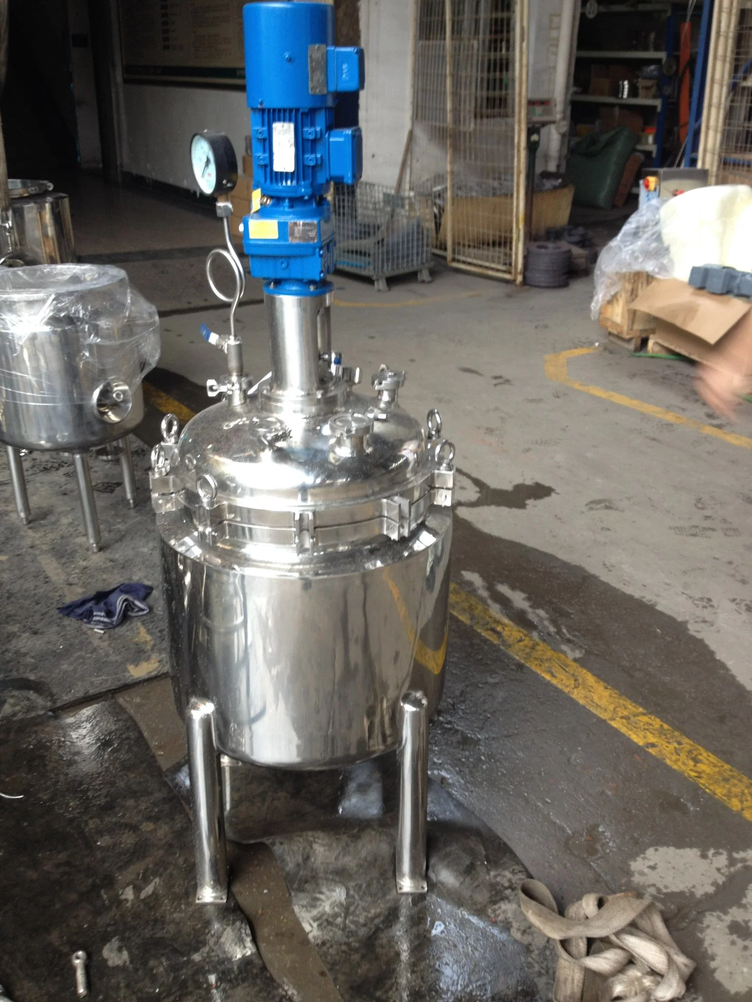 Aço inoxidável sorvete máquina de depósito de mistura de mistura de envelhecimento