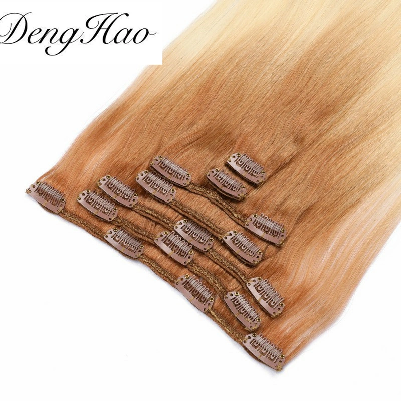 Thick Invisible Remy Clip in Hair Extension 100% Human Hair