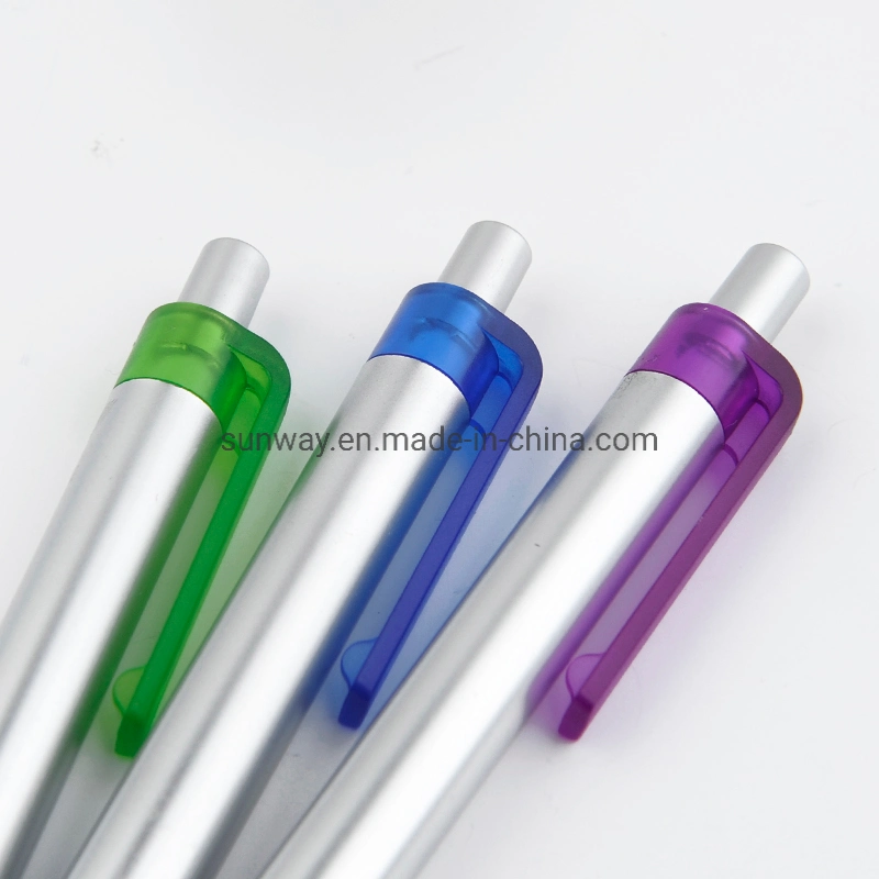 Wholesale/Supplier Custom Simple Silver Fast Writing Business Ballpoint Pen