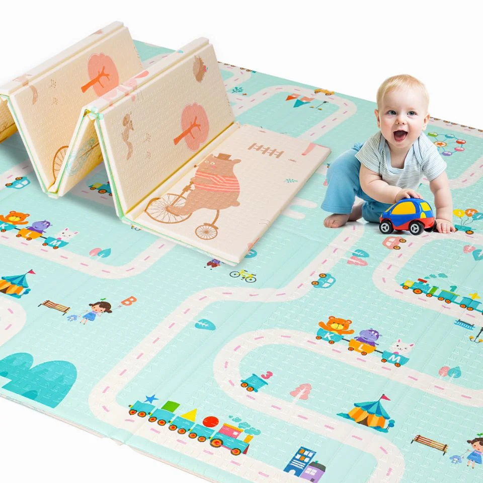 Faltbare Baby-Spielmatten mit doppelseitigem rutschfeste XPE Schaumstoff