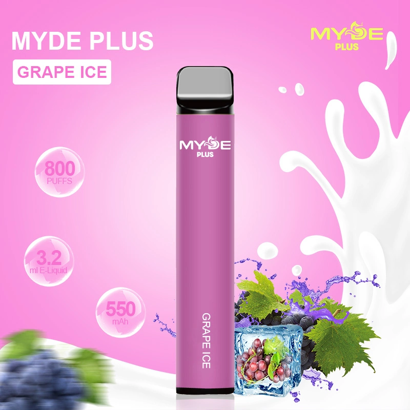 Myde 2% Chine Vente en gros Original Factory jetable bon marché Vape 800 Bouffées