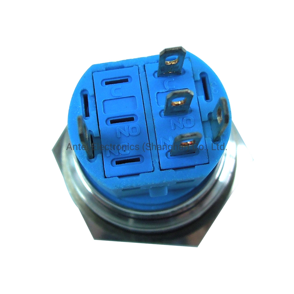 25mm LED Light Metal Waterproof Push Button Switch