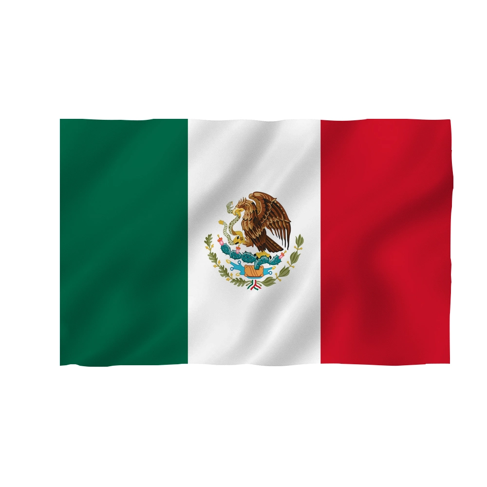Cheaper Price Popular Decoration Custom Design Logo Mexico Flag Wholesale Big Word Flag and Banner