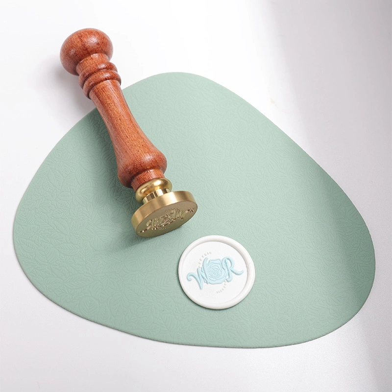 Sealing Wax Insulation Mat Irregular Double-Sided Leather Coaster