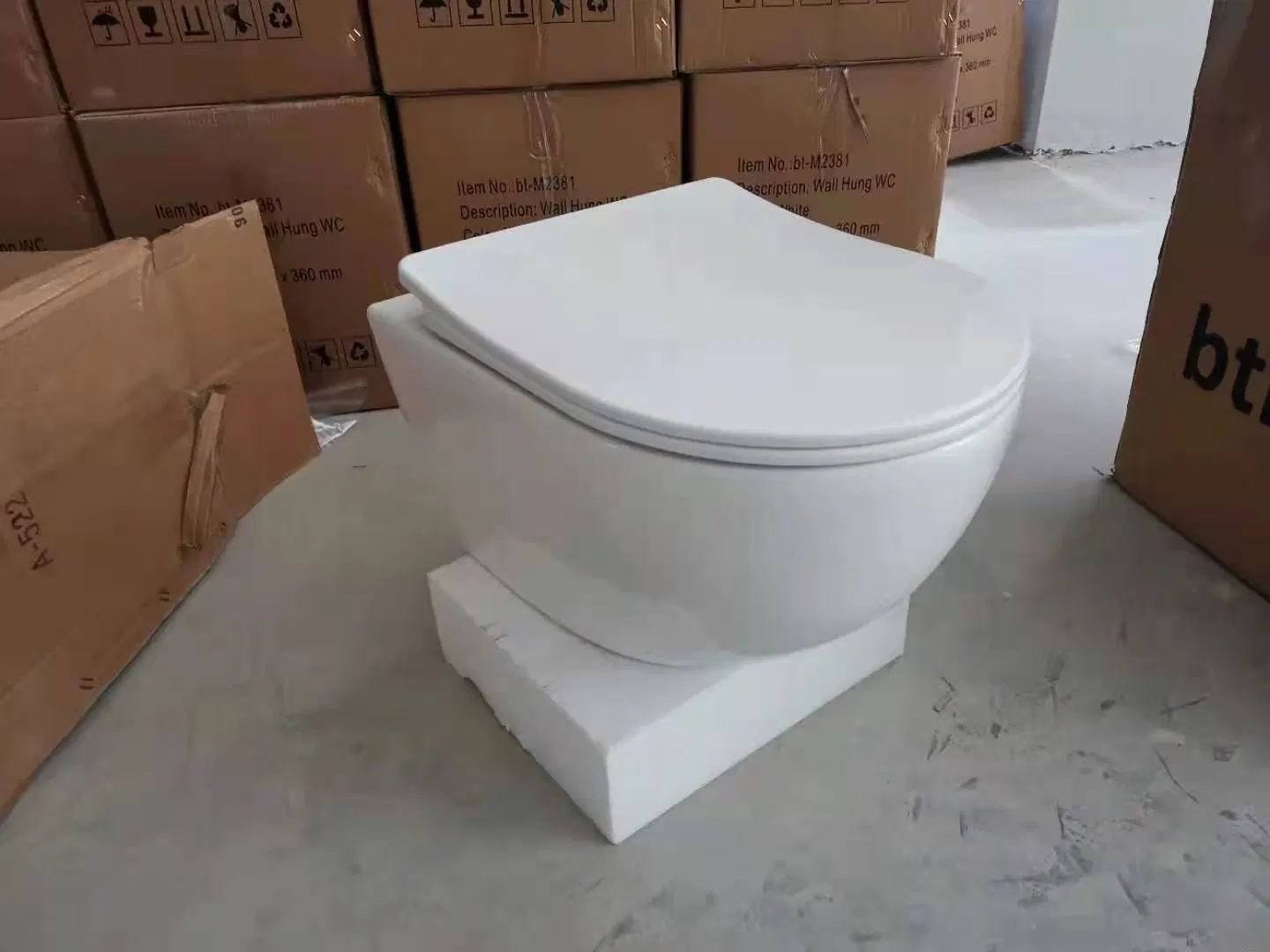 Sairi Concealed Cistern Ceramic Bathroom Wall Hung Wc Toilet