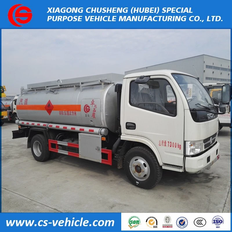 Dongfeng 4X2 8000L de Bowser Truck Fabrica, carrinho de tanque de combustível da tampa do tanque de combustível para veículo