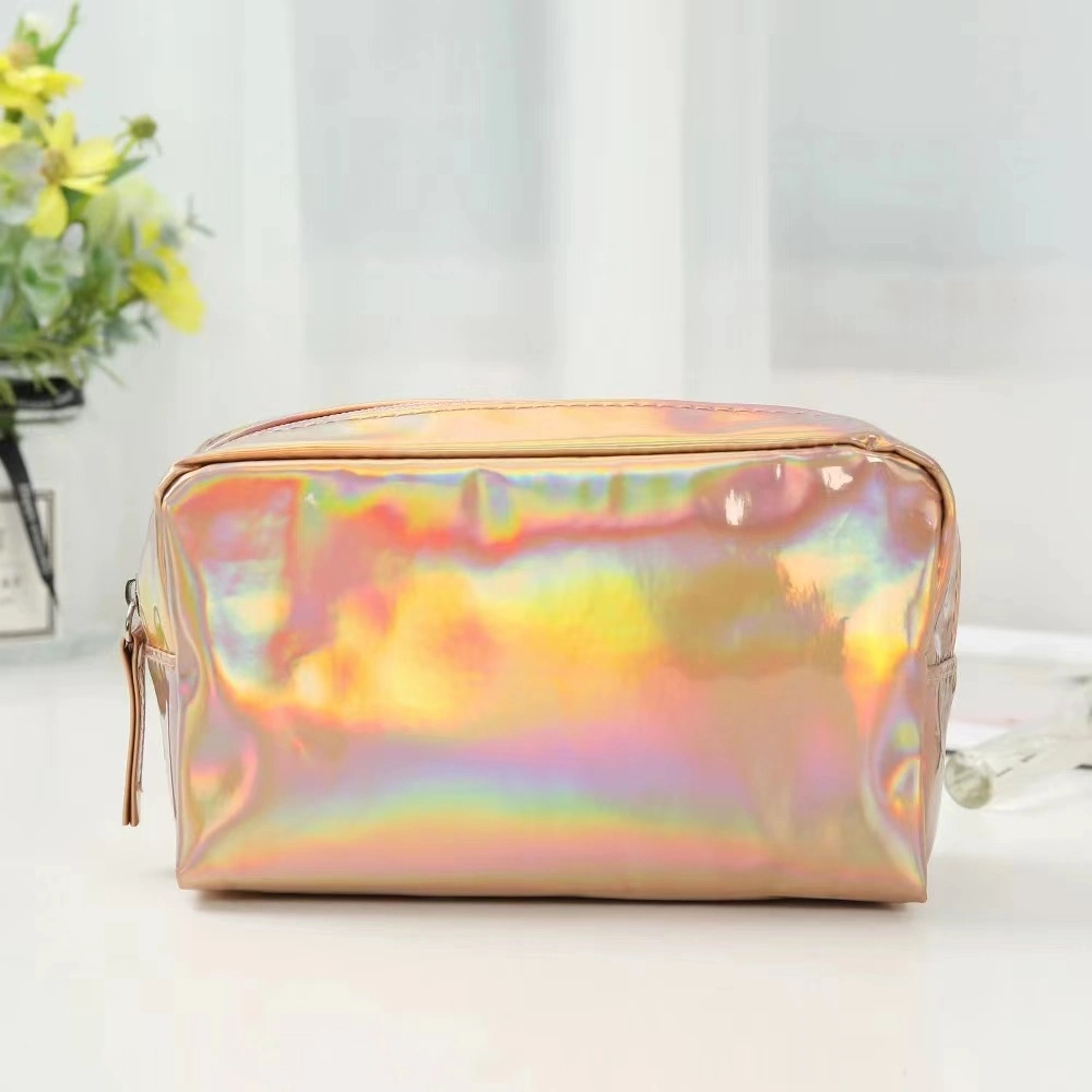 Women&prime; S Toiletry PU Cosmetic Bag Outdoor Travel Waterproof Makeup Bag