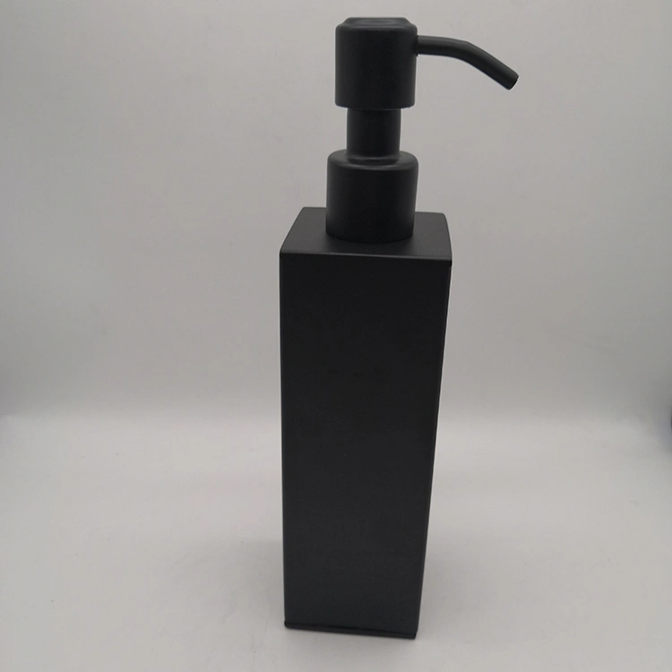 Black Square Design Ss 304 Stainless Steel Hand Liquid Soap Dispenser