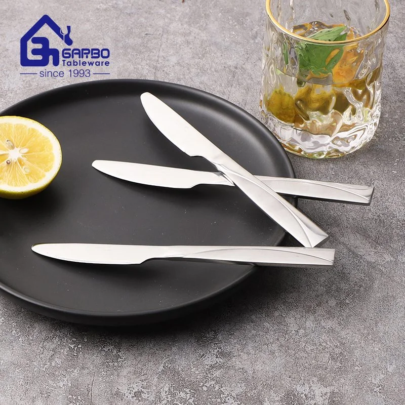 201 Material Mirror Polish Stainless Steel Cutlery Dinner Knife