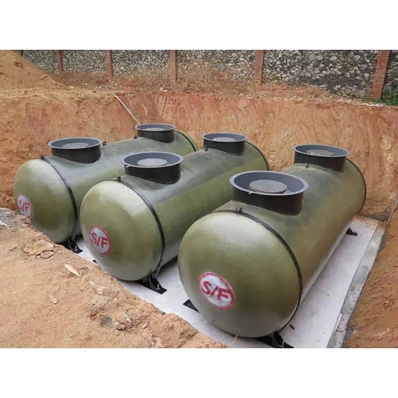 30m3 30000L Underground Buried Stainless Steel Fiberglass Sf Double Layer Petrol Oil Diesel Fuel Stank Price