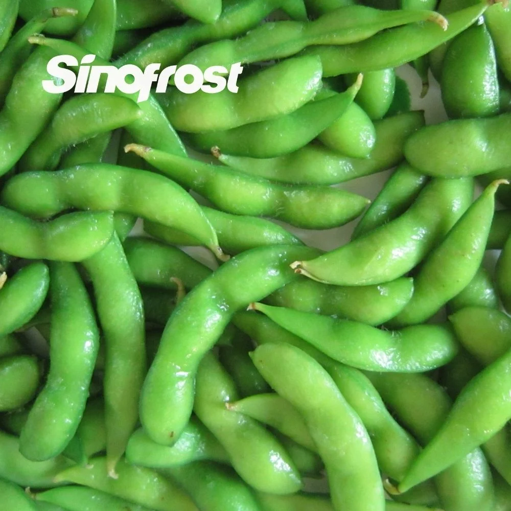 Sinofrost: IQF fiável fornecedor Edamame - Qualidade Premium verde congelada Soybeans-Non IQF OGM Edamame congelado na casca Pods-Also Edamame/Mukimame, soja