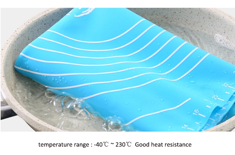 Custom Measurements Silicone Kneading Dough Non-Slip Rolling Large Pastry Baking Mat Sheet