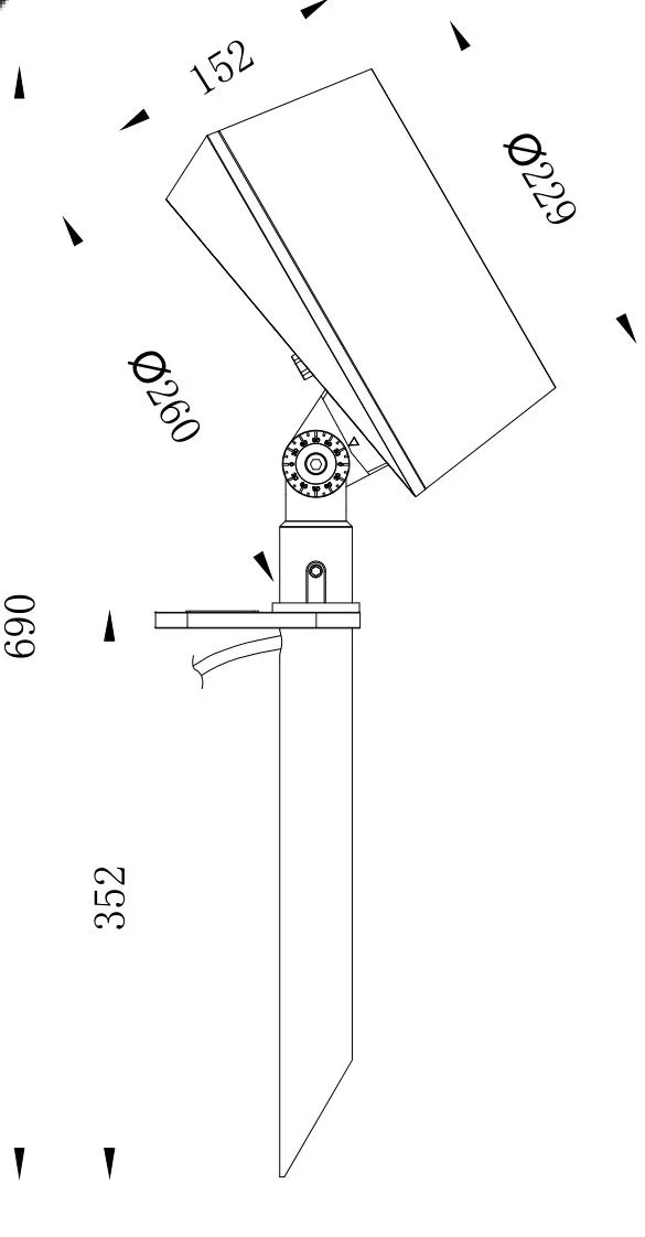 20W IP66 High Power LED Landscape Garden Spot Spike Lamp CE, LVD