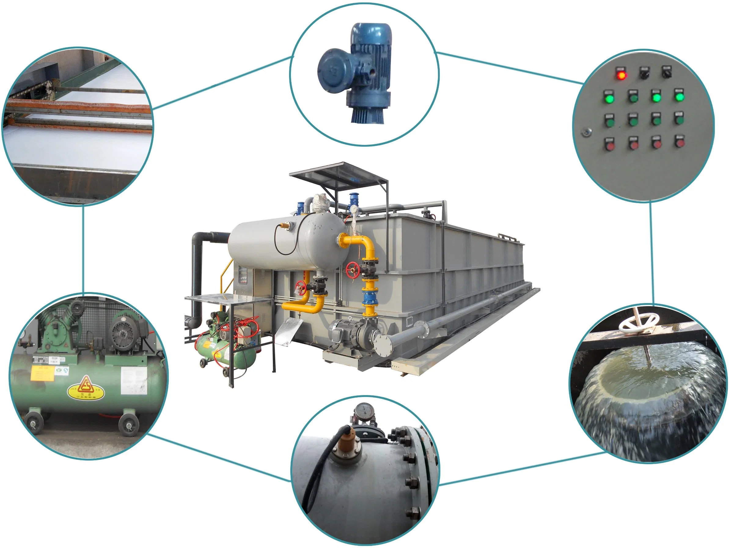 Sewage Treatment Plant Flat-Flow Type Dissolved Air Flotation Equipment