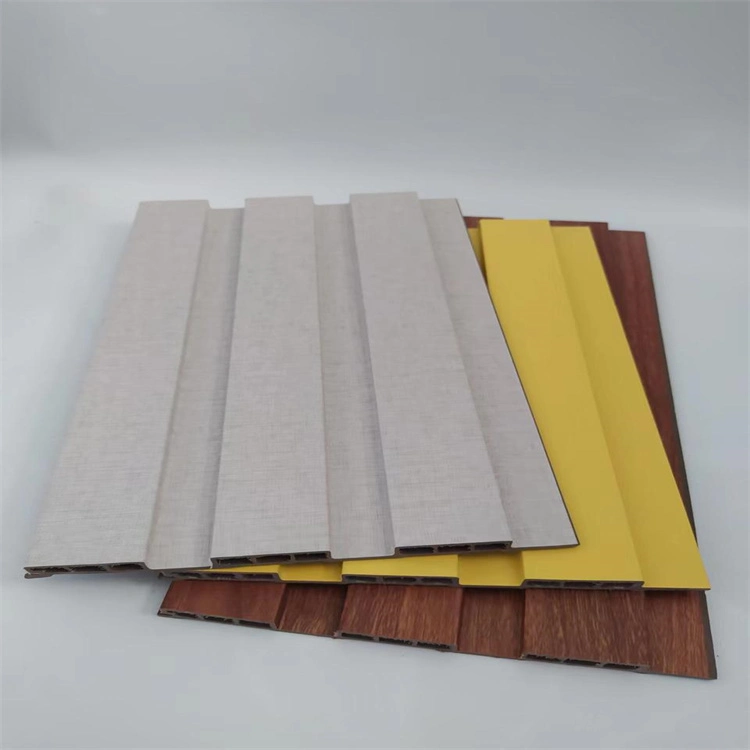 2023 New Products Water Proof Wood and Plastic Composite WPC Fluted Wall Panel 195*28mm