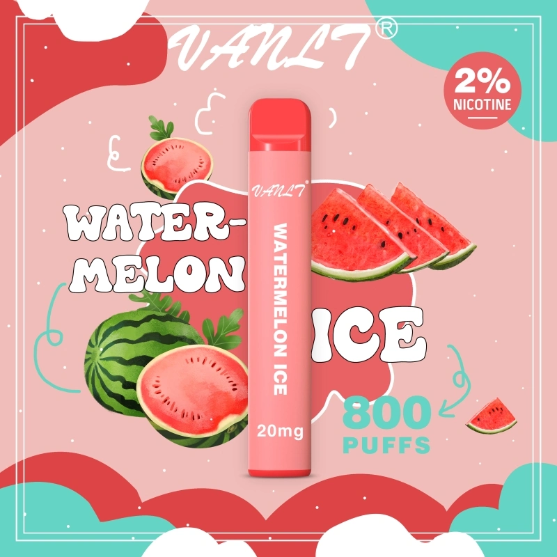 E Lf Vanlt Puffy Disposable/Chargeable Pod Device E Cigarettes 800 Puffs Watermelon Ice 350mAh Battery 2ml Prefilled Cartridge Vape Stick Pen Vs Puff Bang