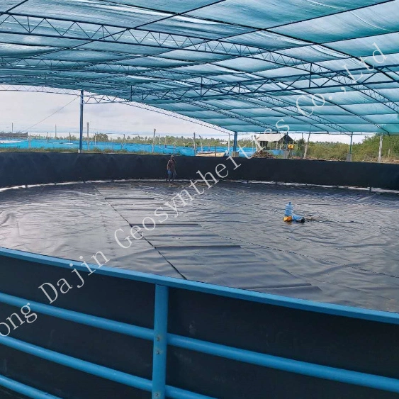 0.5mm 0.75mm 1.0mm 1.5mm 2.0mm White Black Green Blue Smooth Textured HDPE Waterproof Geomembrane for Dam Liner in Kenya Fish Farm Shrimp Pond Liner