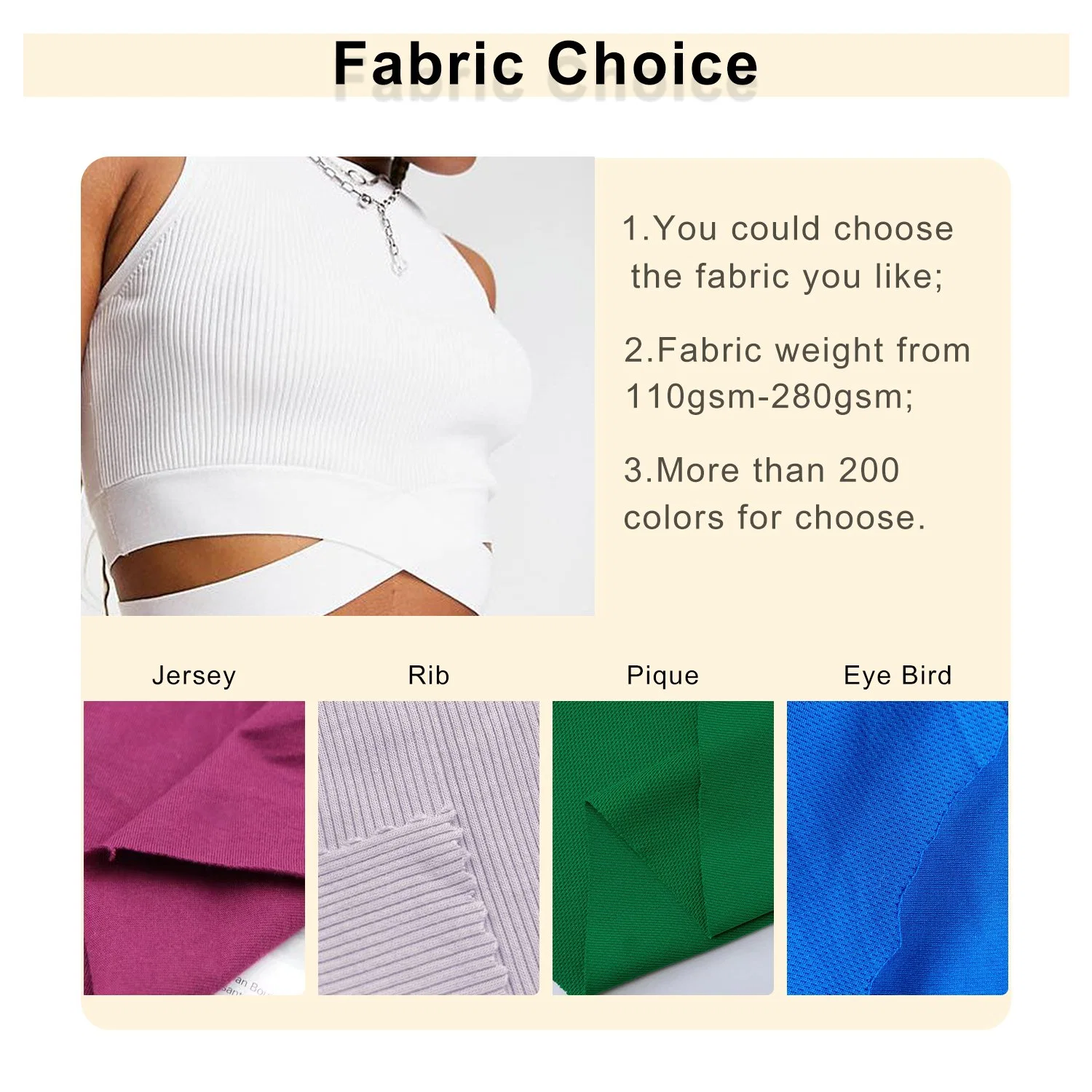 OEM High quality/High cost performance Baby Tee Premium Cotton Custom Women Crop Top Round Neck Strap Hem Sexy Fashion Rib Tank Top Womens