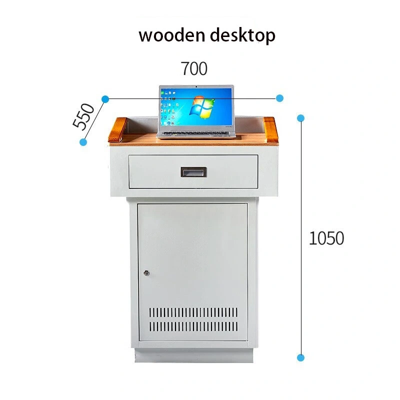 Mesa de computador na fábrica de madeira com armário para o novo design de professores da escola de mesa conjunto de móveis