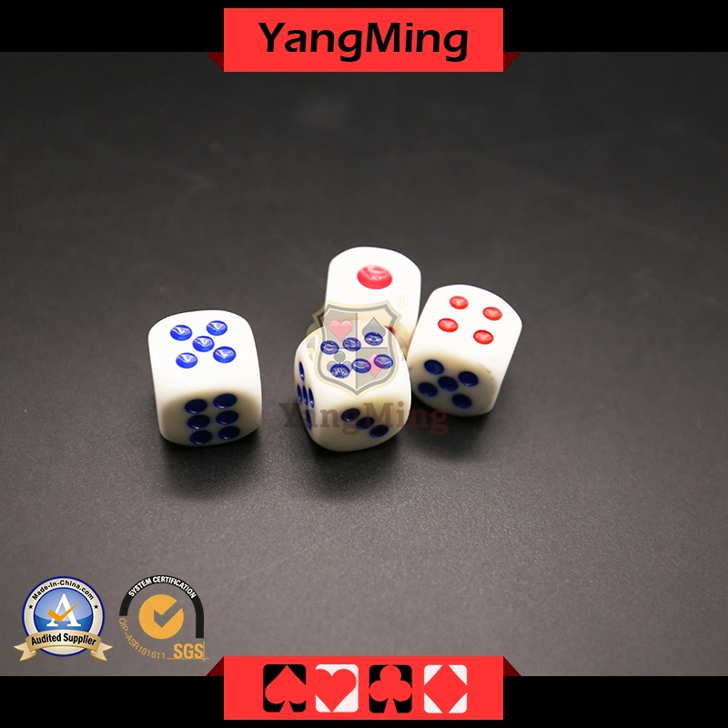 Casino Poker Games Entertainment Rounded Red and Blue Dice KTV Shake Special with Large Sieve Ym-De01