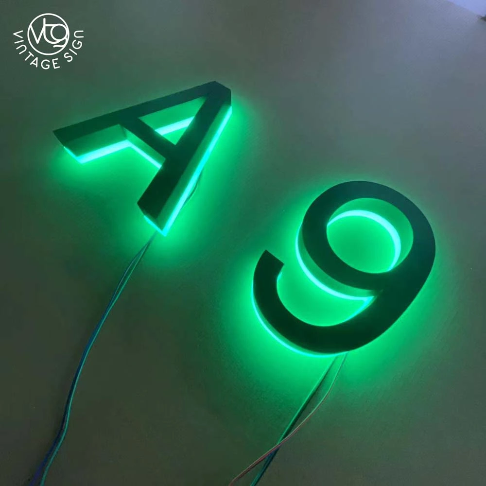 الأحرف المضاءة Mini Acrylic Sign 3D LED lacklit Letter Sign