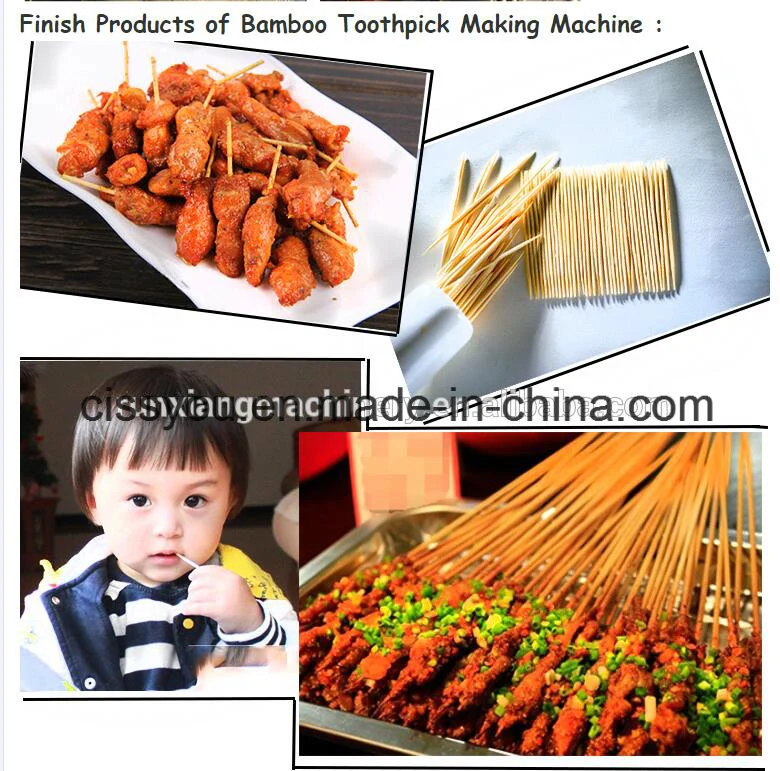 China Bamboo Toothpick Incense Stick Barbecure Skewers Making Machine