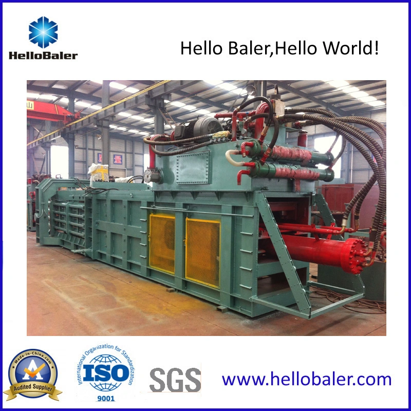 Waste paper cardboard plup plastic packaging baling strapping baler machine