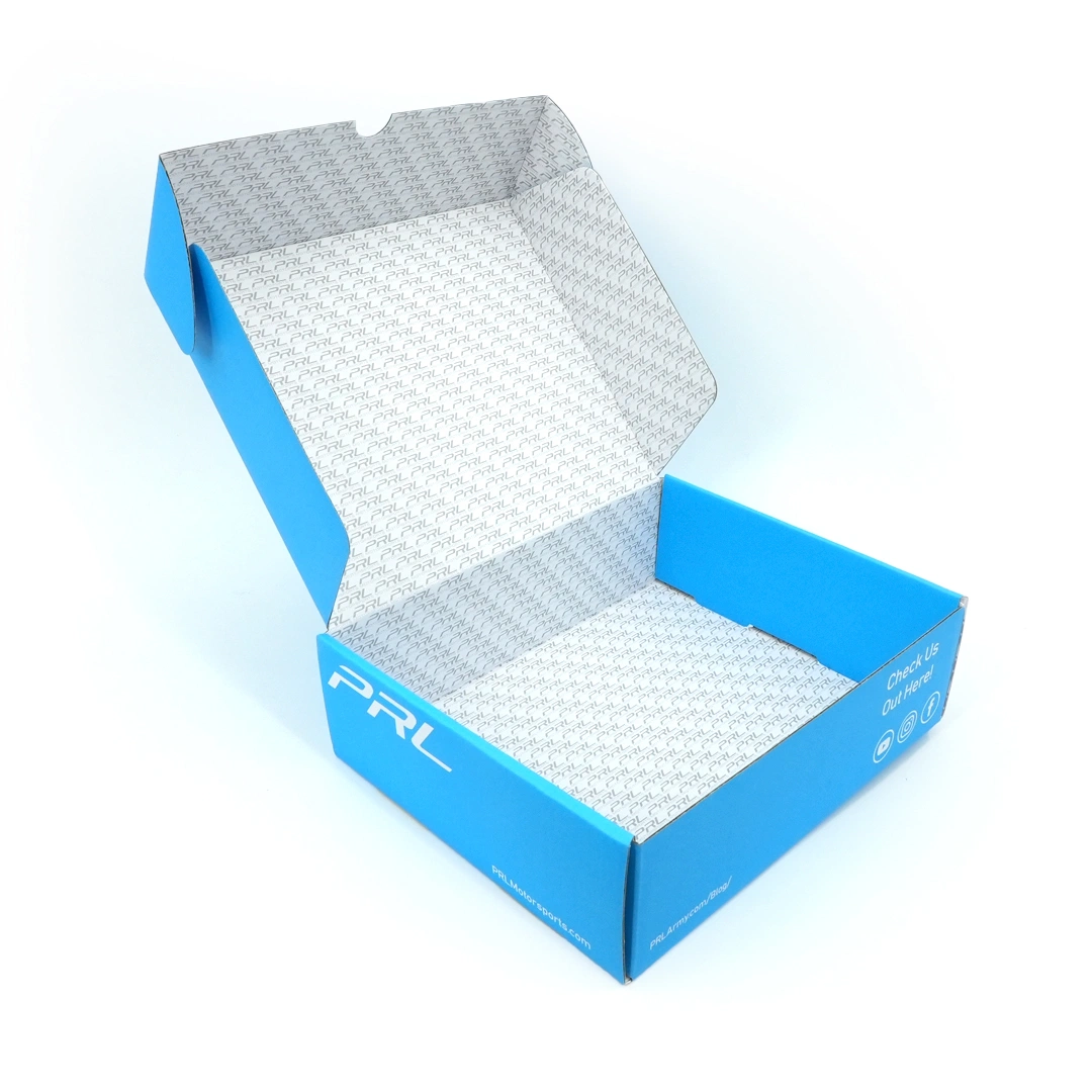 Wholesale/Supplier Light Blue Custom Logo 2mm Corrugate Medicine Pill Kit Packaging Mailer Box