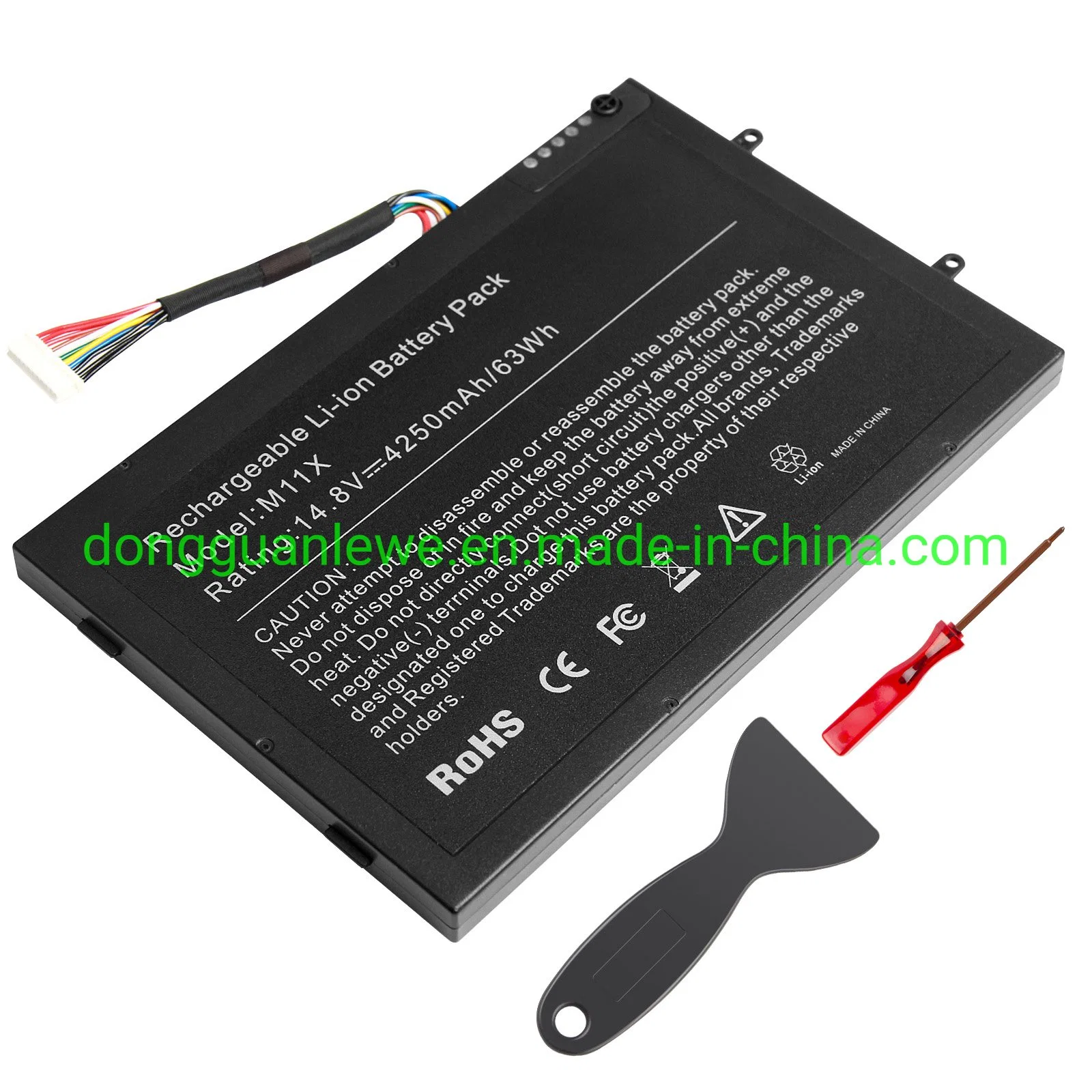 Rechargeable Compatible Li-Polymer Batteries Replacement for DELL Alienware M11X 14.8V 63wh Notebook Computer Laptop Battery