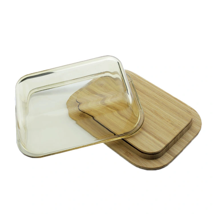 High Borosilicate Glass Meal Food Container Glass Lunch Boxes with Bamboo Lid