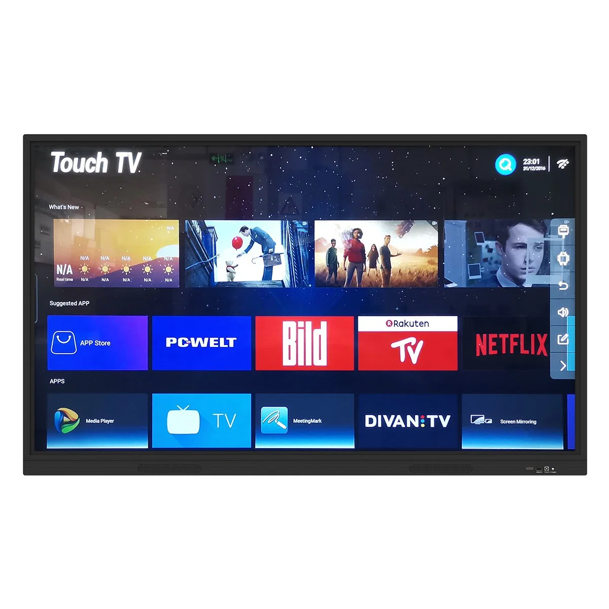 Suporte de piso móvel de televisão OEM 4K Ultra smart TV HD para Home