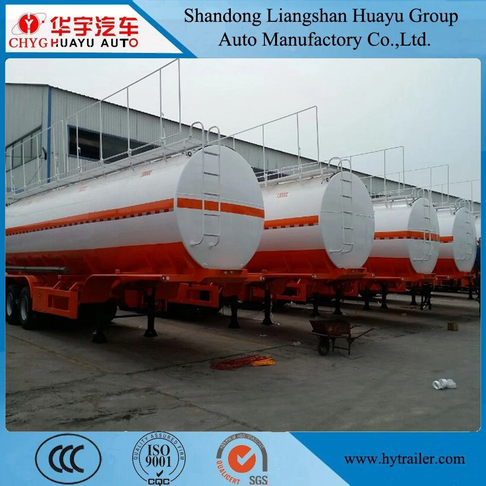 China First-Class 30 T Carbon Steel Oil Tanker Semi Trailer for Fuel/Diesel/Crude Transport