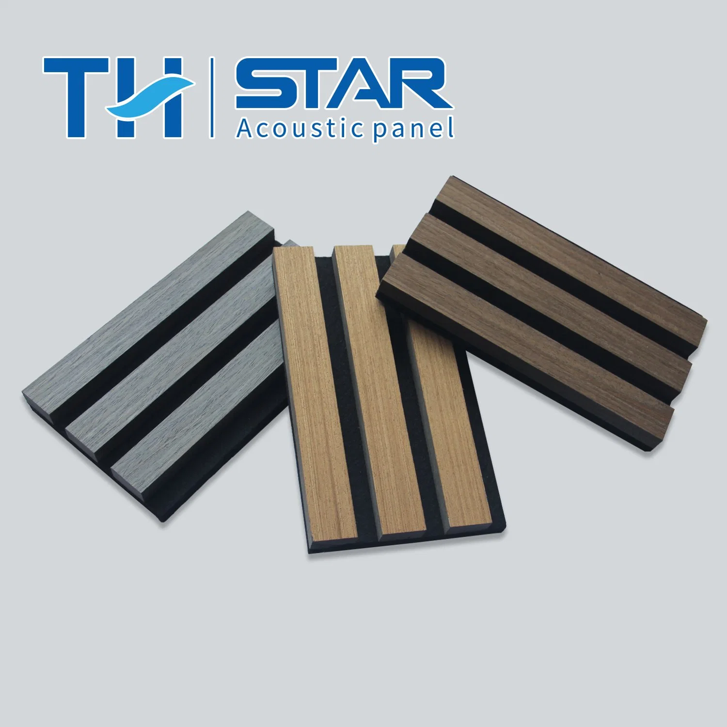 Absorción acústica Acoustic Panel del techo de la pared de tela de fieltro decoración Fibra de poliéster 100% por debajo con Woodern