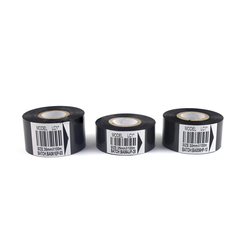 Paper Garment Tag Stamping Printing Black Color Hot Stamping Ribbon Foil