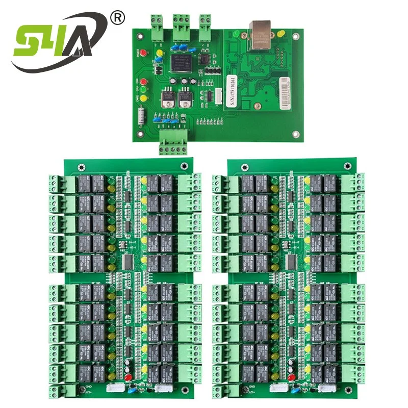 Elevador controlador com placas de expansão 20-40 andares / Canais elevador de RFID TCP/IP Placa de controlo de acesso integrada - Painel para o sistema de segurança de controlo de elevação