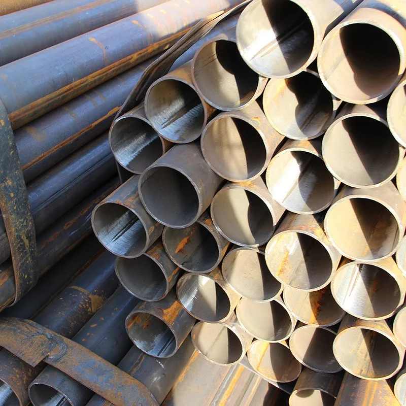 Manufacture Black Welded Steel Hollow Price Carbon Ms Pipe