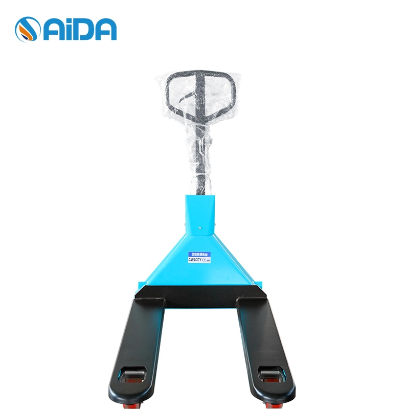 2tons Hand Pallet Truck Aida Brand New Forklift Truck with Scale