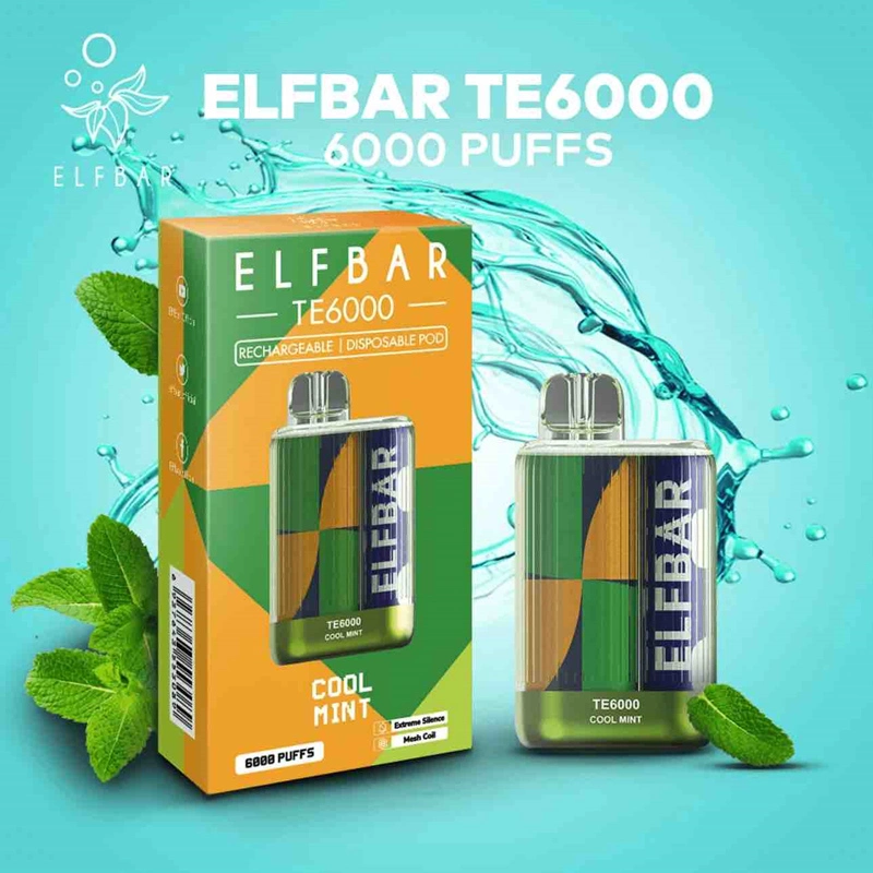 Одноразовый оригинальный дизайн Vape Elf TE 6000 DC 5000 EB E-Zigarette Оптовая продажа испарителя