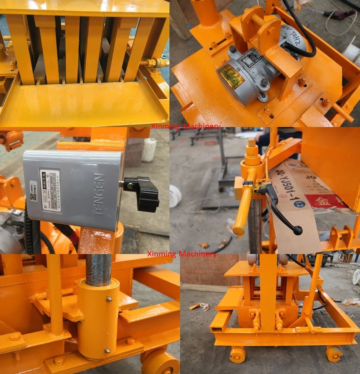 Qmy2-45 Small Concrete Hollow Block Making Machine with Vibrator in China