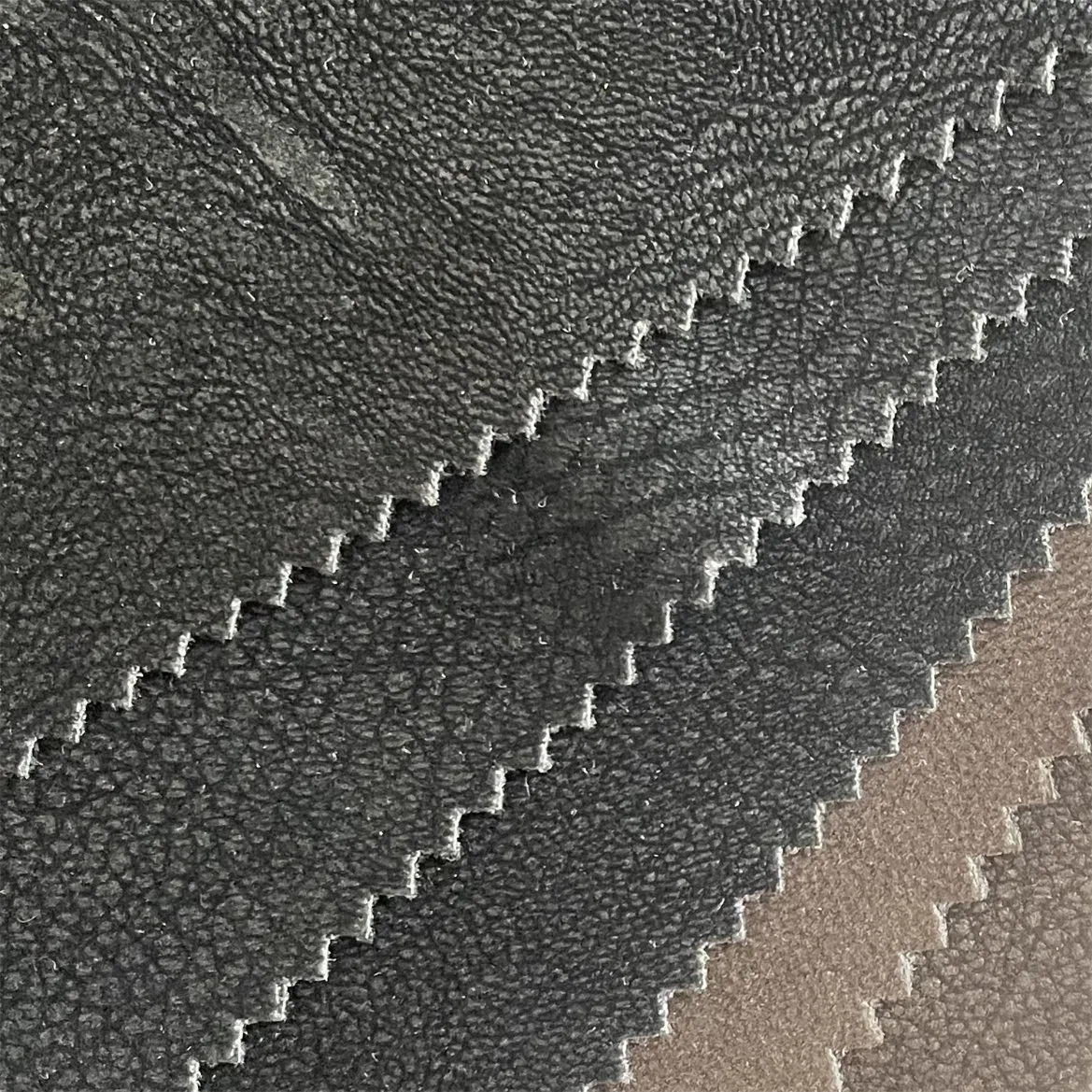 PU Synthetic Leather with Viscose on Base for Sofa and Garment