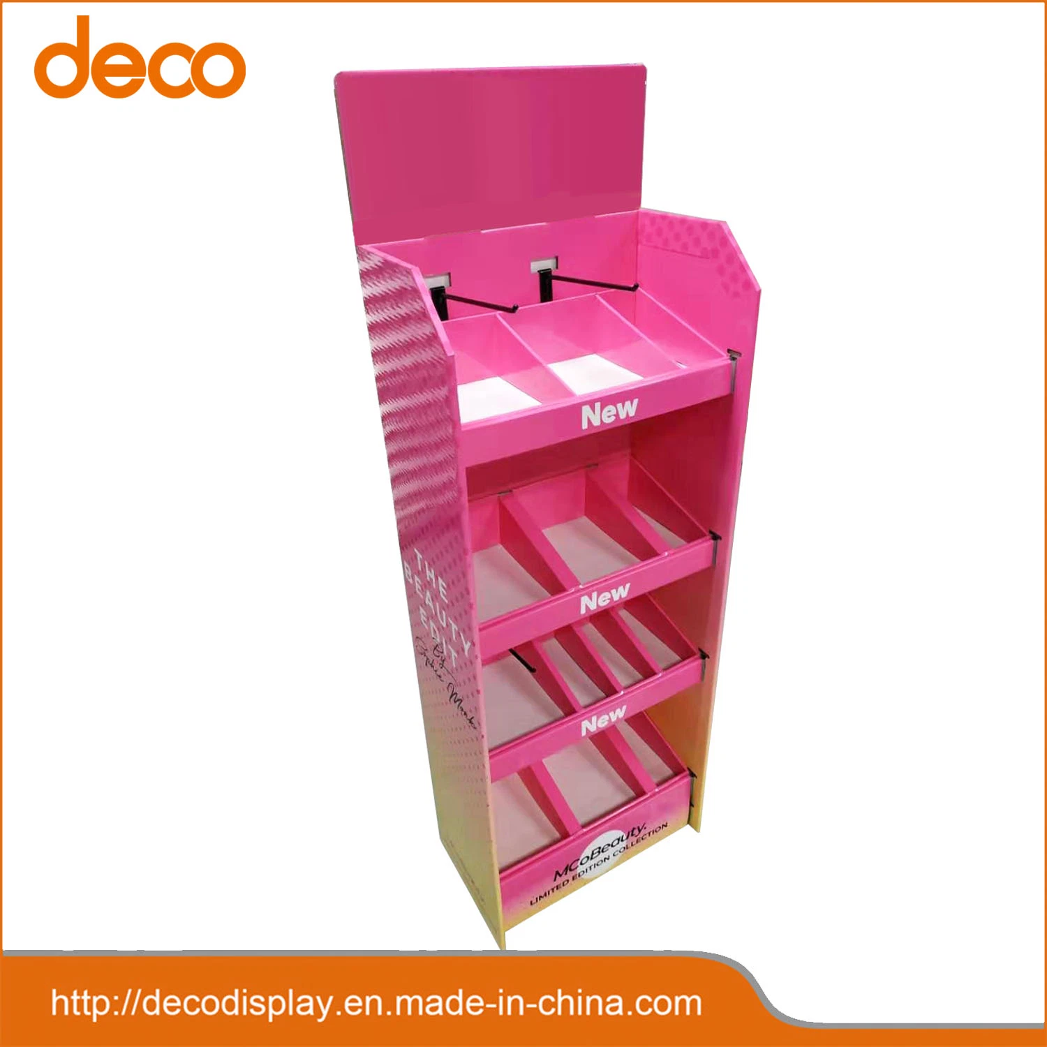 Paper Display Shelf Cardboard Display Stand Floor Bin Display