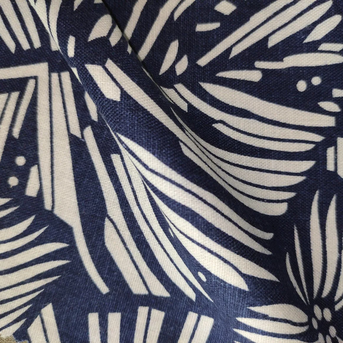 Linen Viscose Print Garment Shirting Fabric