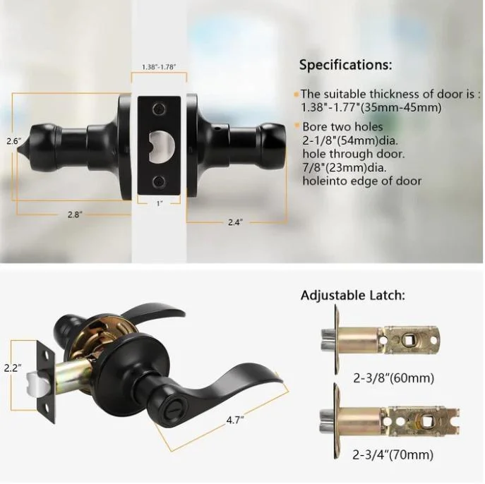 Keyed Alike Reversible Handle Lever Door Lock